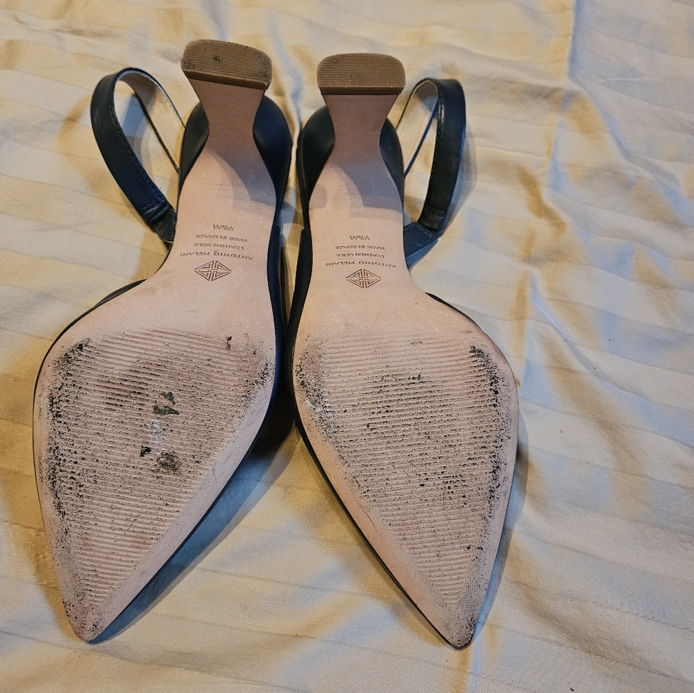 ANTONIO Melani Navy Blue Heel with strap, size 9.5 - Picture 7 of 7